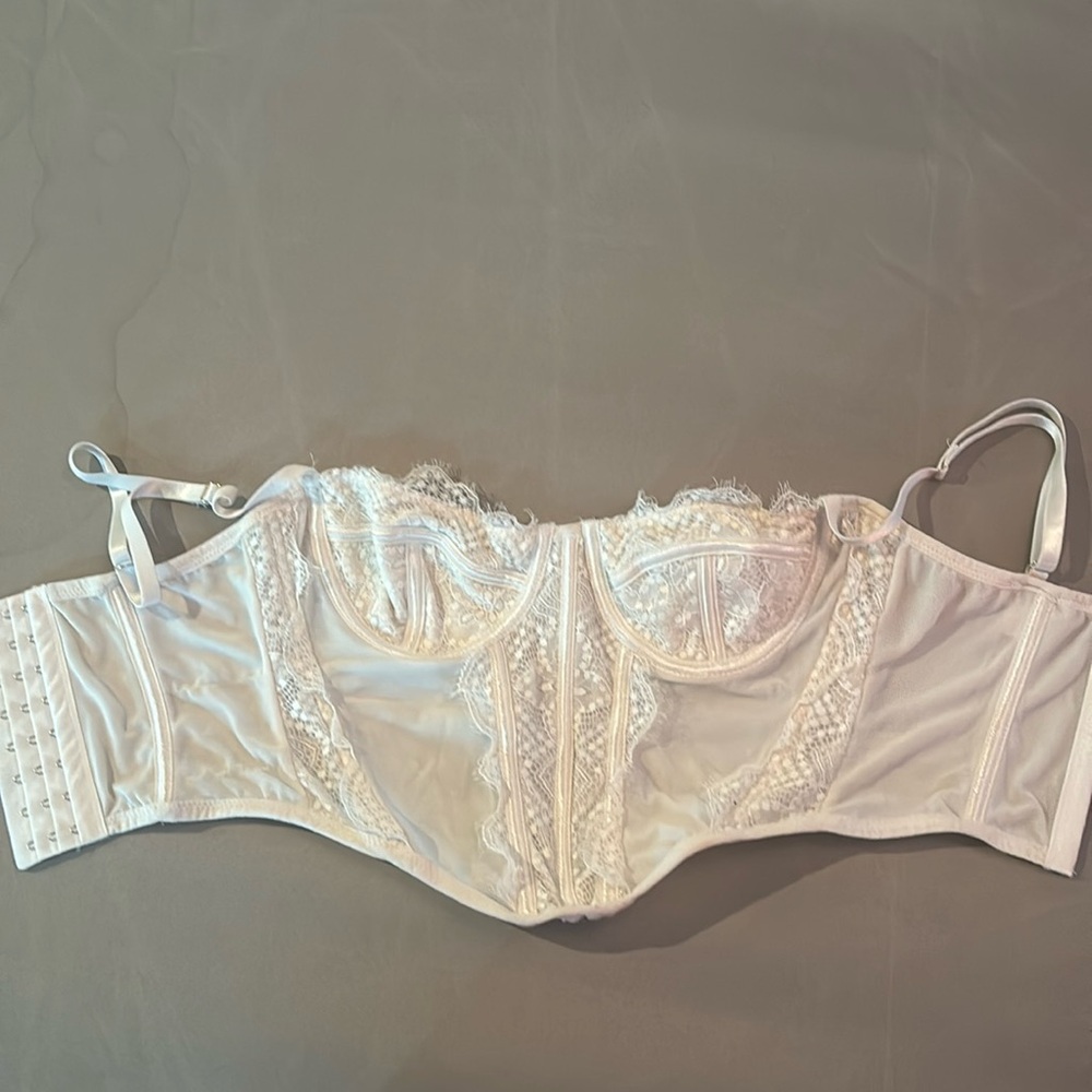 White corset top